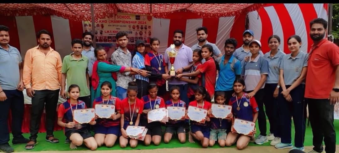 khokhosportsnews ग़ाज़ियाबाद खो खो इंटर स्कूल प्रतियोगिता मे एल एम पब्लिक स्कूल रहा विजेता 1 khokhosportsnews